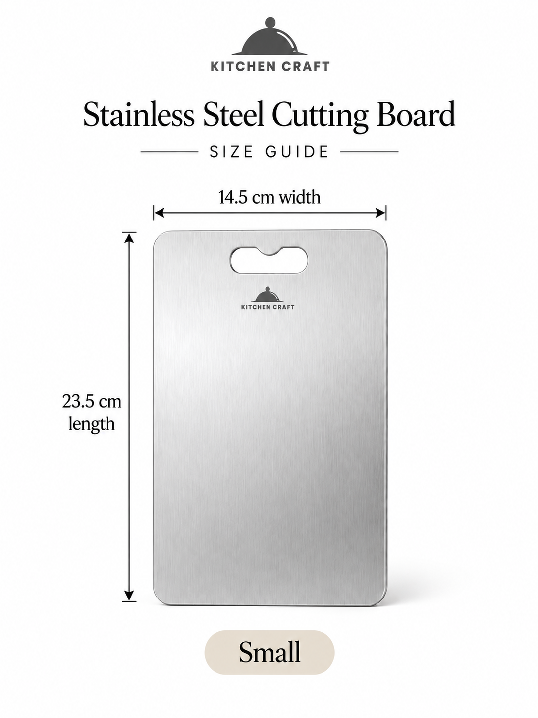 Prep Board - Stainless Steel